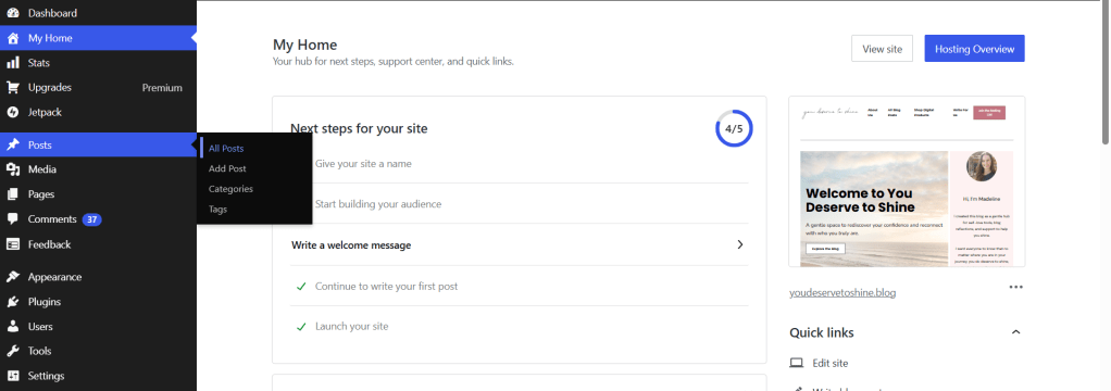 WordPress Navigation Menu