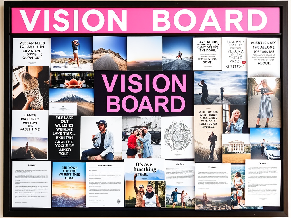 Example of a vision board